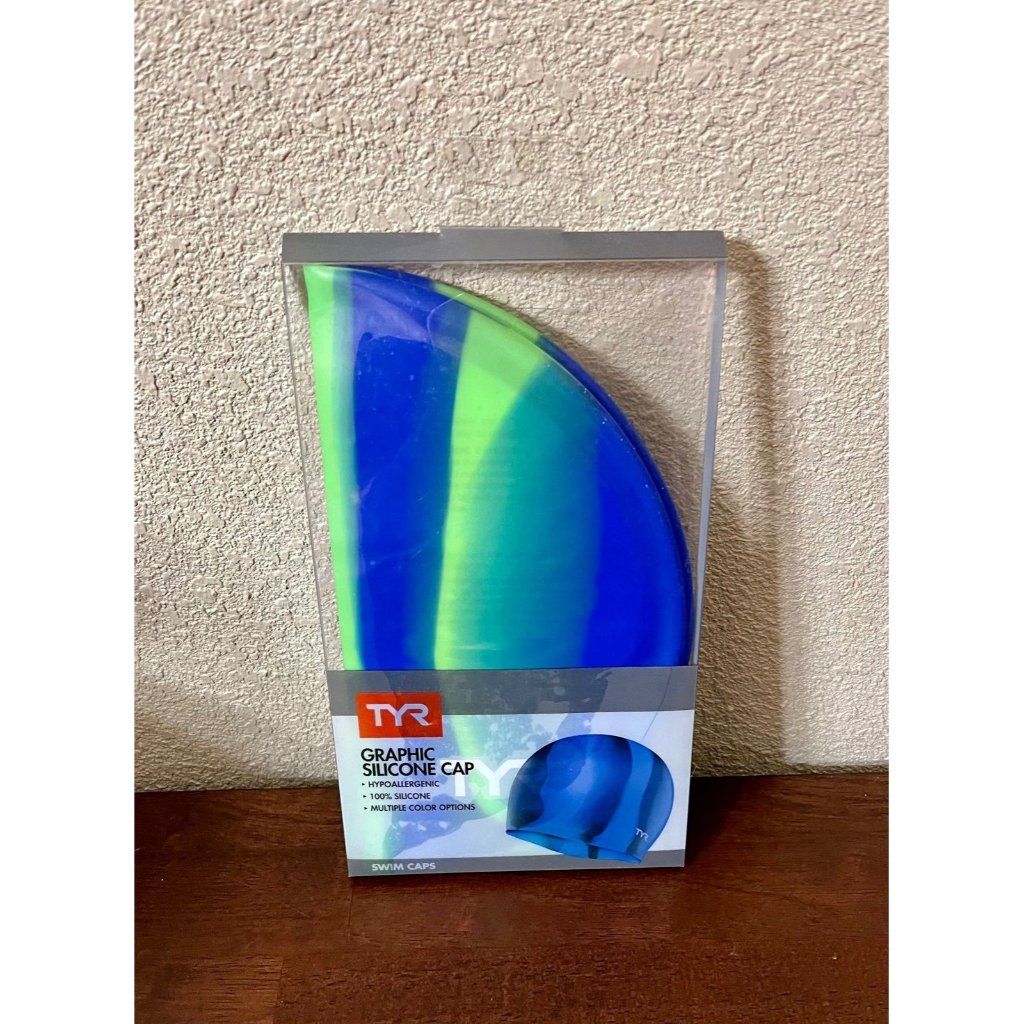 Swim Cap Graphic Silicone Cap